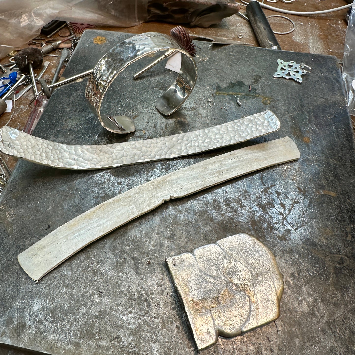 Jumbo Silver Cuff Bracelet.