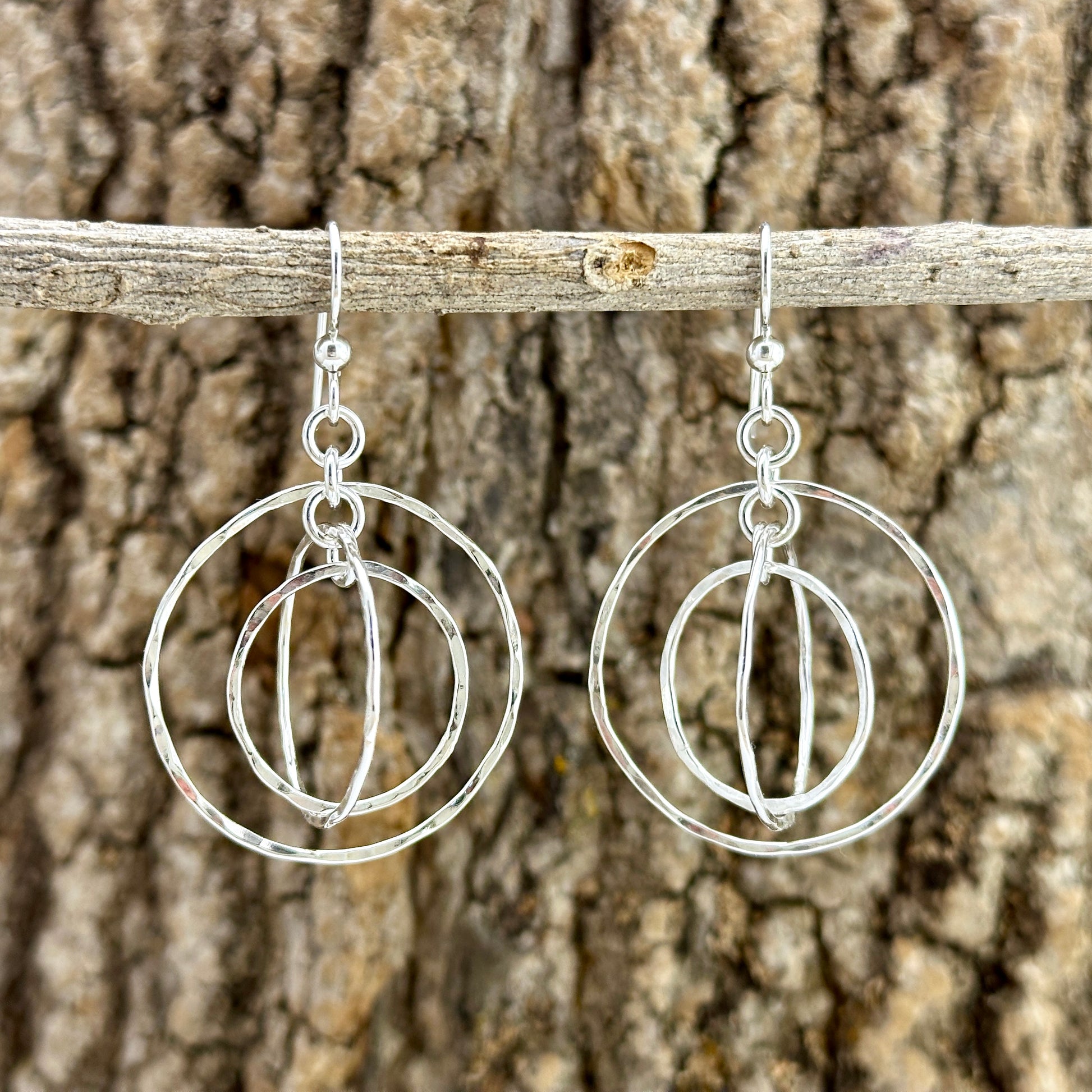 one of a kind sterling silver earrings