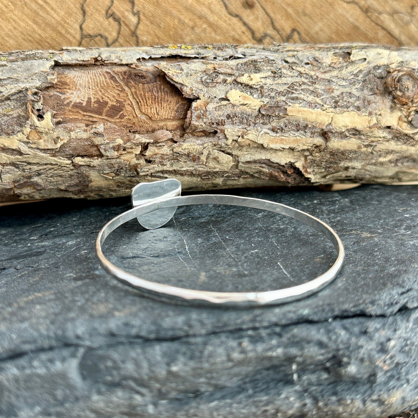 Sea Glass Bangle Bracelet 1