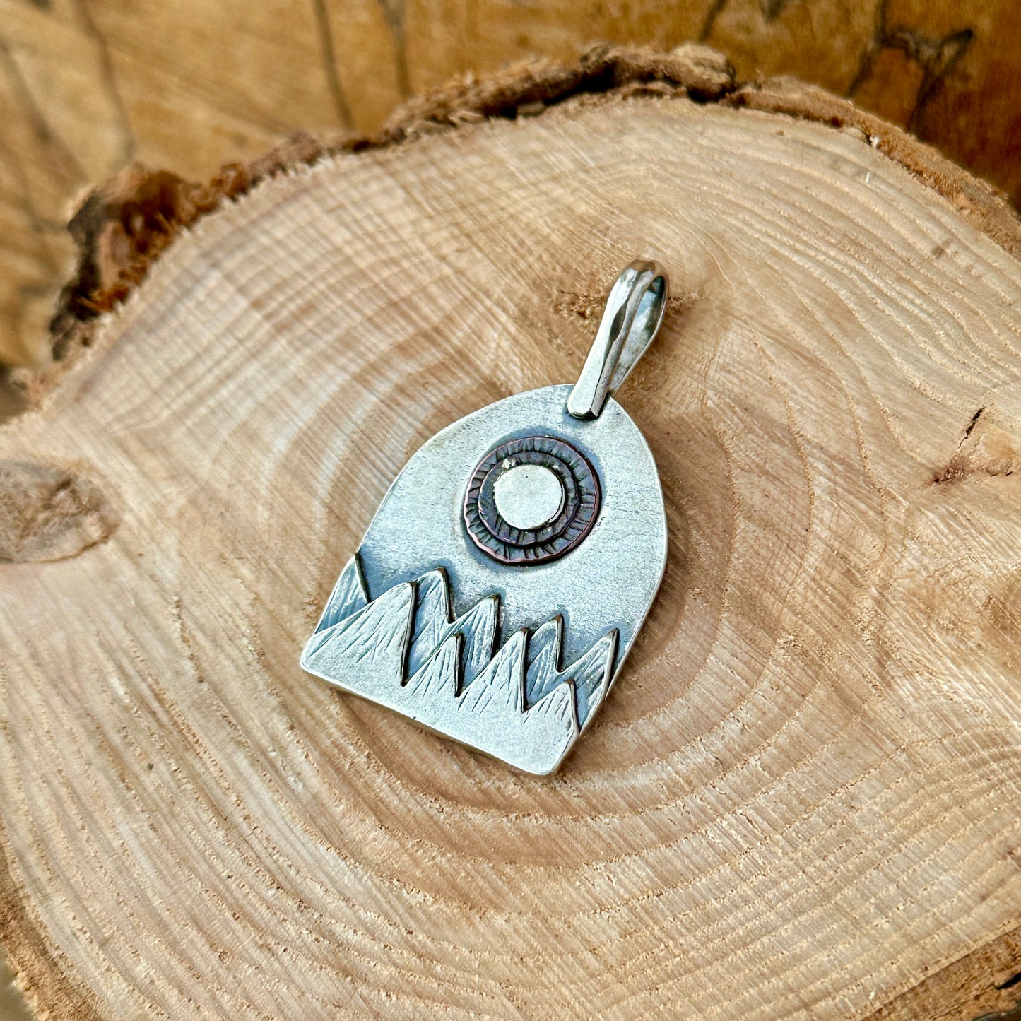 Moon Over Mountains Pendant 2