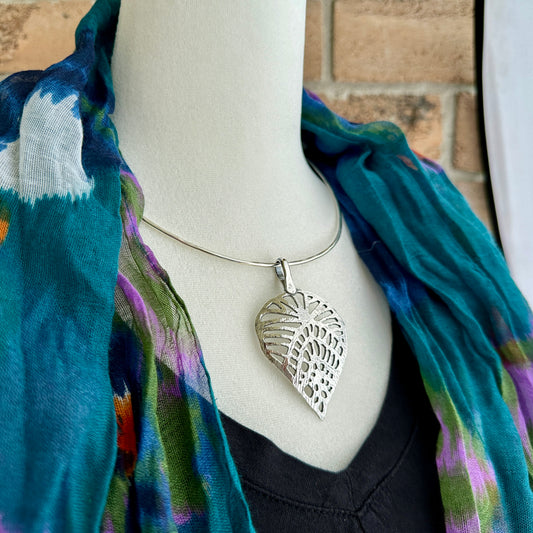 Birch Tree Leaf Necklace