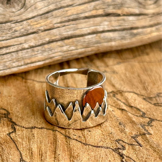 Moon Over Mountains Ring