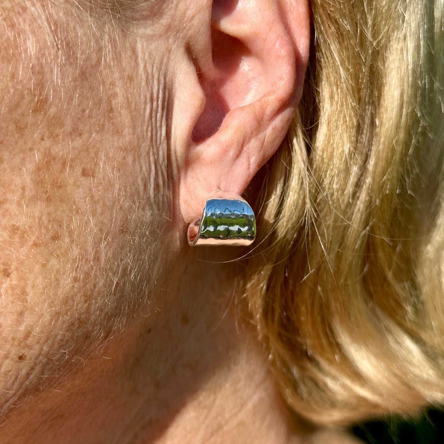 Silver Cuff Earrings