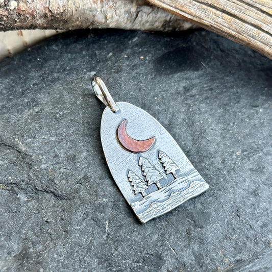 Moon Over Purdy Lake Pendant