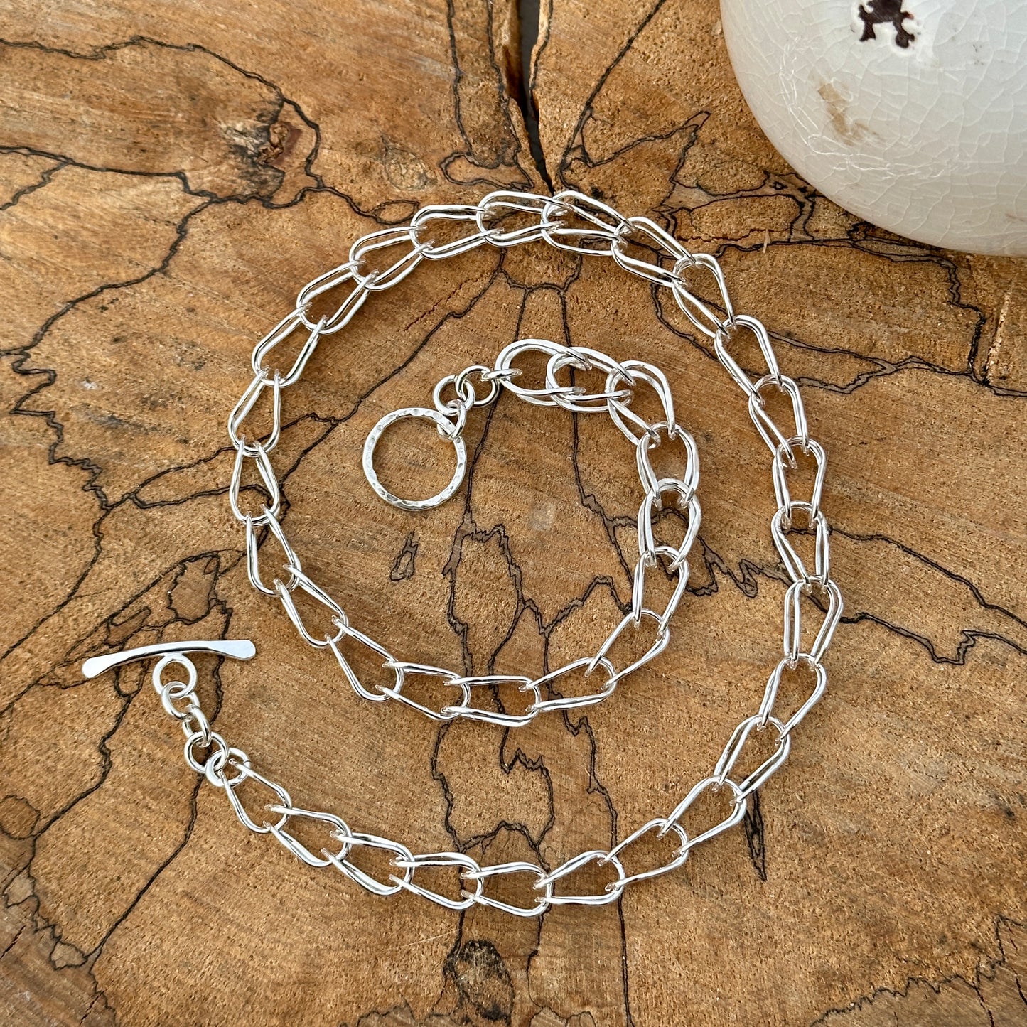Sterling SIlver Toggle Necklace