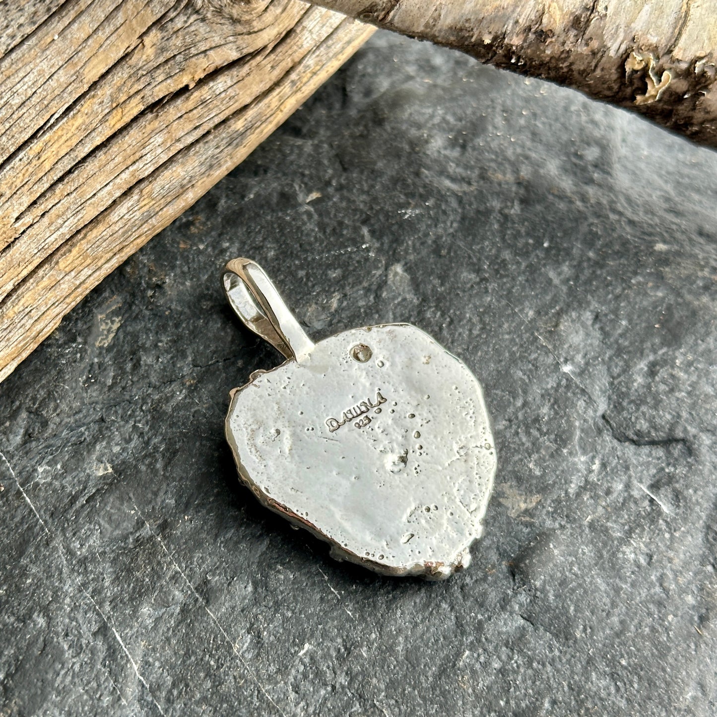 Reticulated Silver Pendant