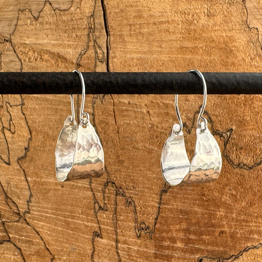 Hammered Scoop Earrings