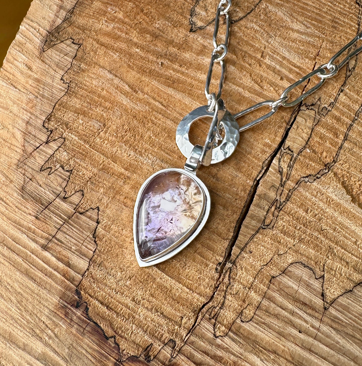 Ametrine Toggle Necklace