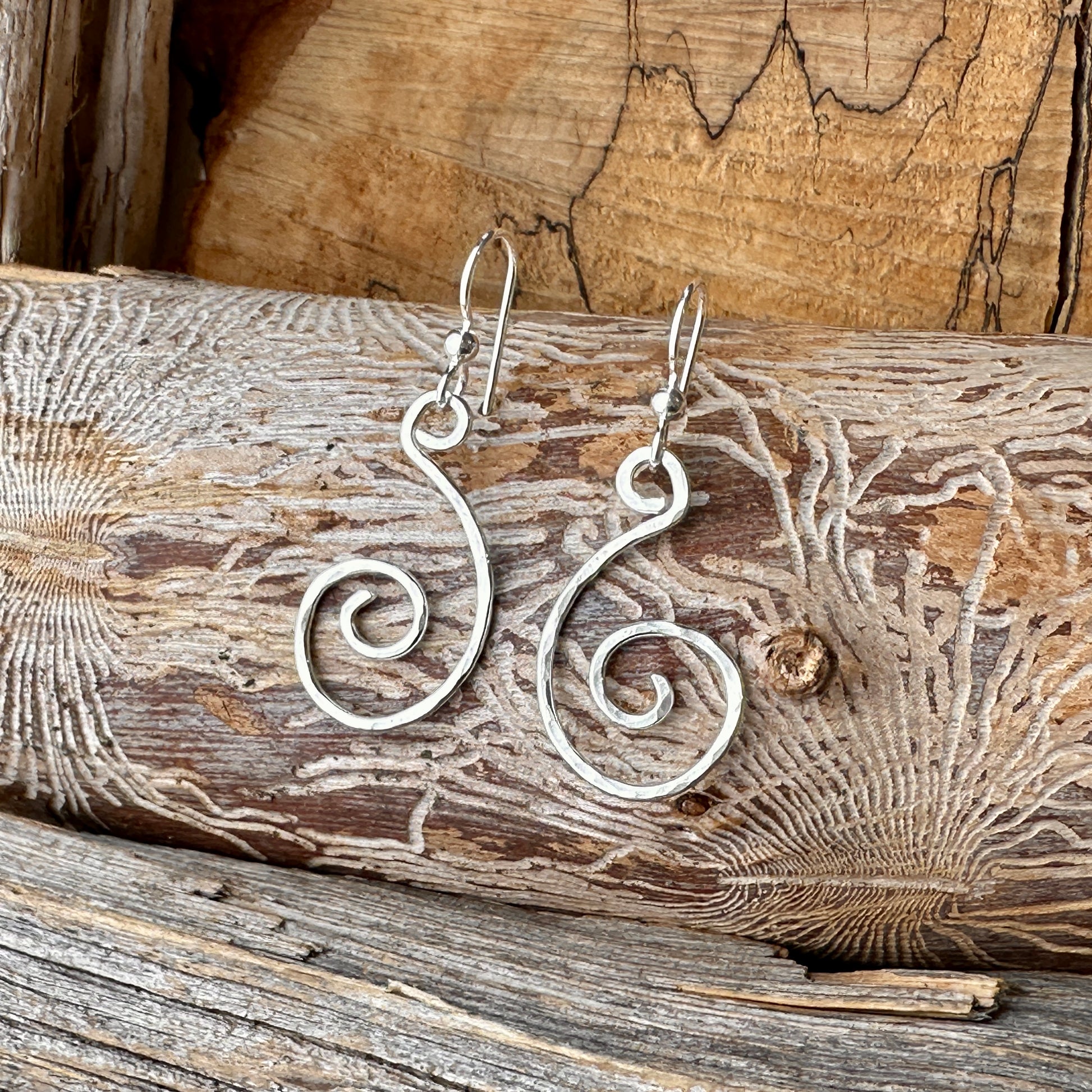 one of a kind sterling silver earrings