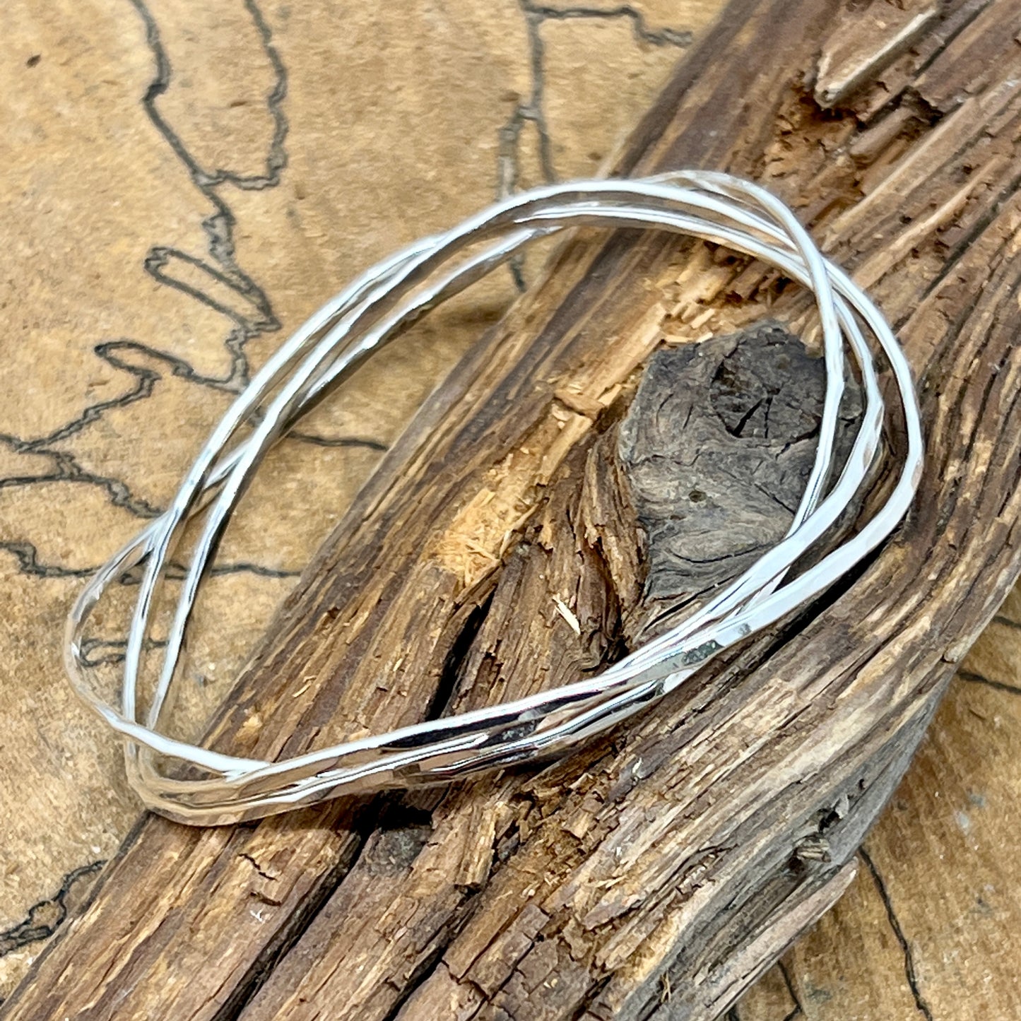 Wavy Bangle Bracelet