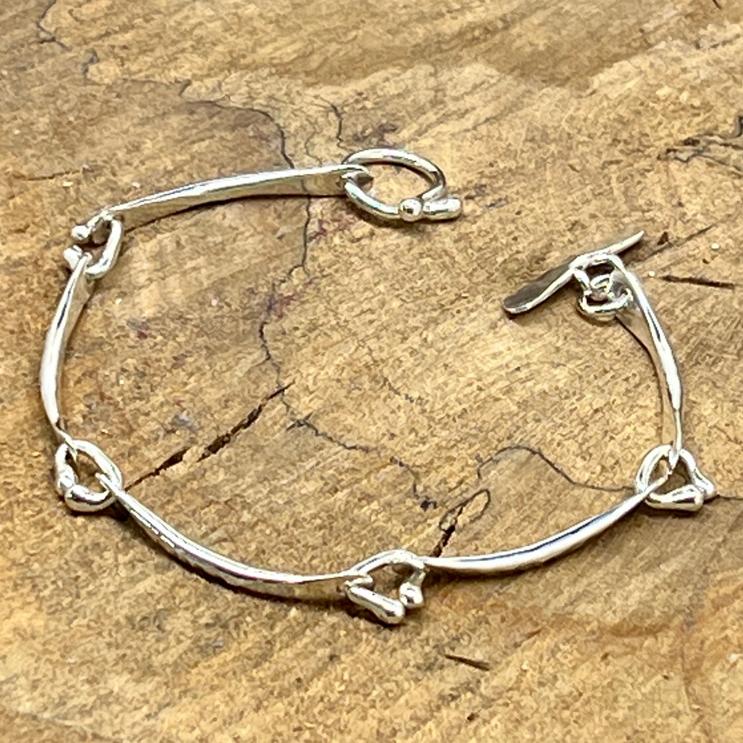 Hammered Toggle Bracelet